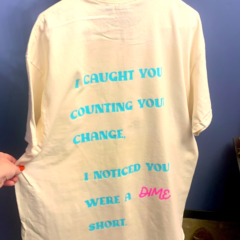 NEW! “A Dime Short” oversized tee
